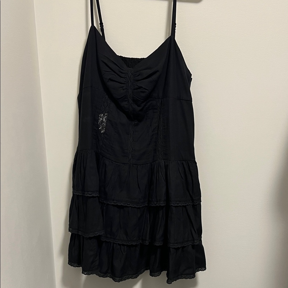 American Eagle Outfitters Charcoal Lace Detail Dress